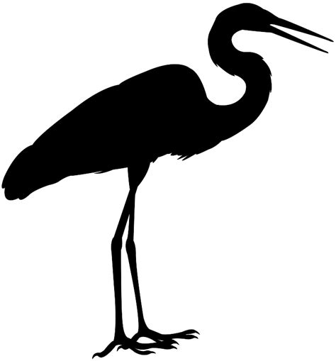 egret silhouette